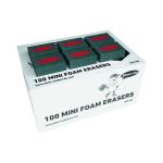 Show-me Mini Foam Whiteboard Eraser (Pack of 100) MFE100 EG60091