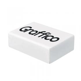 Graffico Plastic Eraser White (Pack of 45) EN05992 EN05992