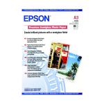 Epson A3 Premium Semi-Gloss Photo Paper (Pack of 20) C13S041334