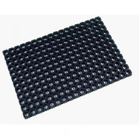 Doortex Octomat Ring Rubber Mat for Outdoor Use Made of Robust Rubber 80 x 120cm Black FC481222OCBK 11252FL