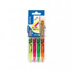 Pilot Set2Go FriXion Erasable Highlighter Pen Chisel Tip 3.8mm Line Assorted Colours (Pack 4) 11424PT