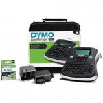 Dymo LabelManager 210D Kitcase Desktop Label Printer QWERTY Keyboard Black/Silver 11470NR