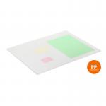 Durable Desk Mat PP Contoured Edges 530x400mm Transparent 712219 11826DR