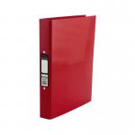 Pukka Brights Ring Binder Laminated Paper on Board 2 O-Ring A4 25mm Rings Red (Pack 10) 13745PK
