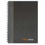 Collins Ideal Manuscript Book Wirebound A5 Ruled 192 Pages Black 468W 14242CS