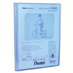 Pentel Recycology A4 Display Book Clear 20 Pocket Blue (Pack 20) 16881PE