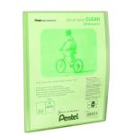 Pentel Recycology A4 Display Book Clear 20 Pocket Green (Pack 20) 16895PE