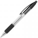 ValueX Retractable Ballpoint Pen Rubber Grip 1.0mm Tip 0.7mm Line Black (Pack 10) 17952HA