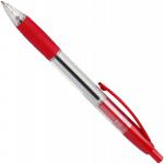 ValueX Retractable Ballpoint Pen Rubber Grip 1.0mm Tip 0.7mm Line Red (Pack 10) 18925HA