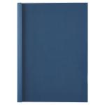 GBC Thermal Binding Cover A4 1.5mm Clear PVC Front Royal Blue Leathergrain Back (Pack 100) 24406AC