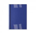 GBC Thermal Binding Cover A4 4mm Clear PVC Front Royal Blue Leathergrain Back (Pack 100) 24420AC