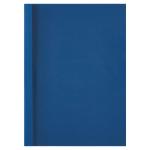 GBC Thermal Binding Cover A4 6mm Clear PVC Front Royal Blue Leathergrain Back (Pack 100) 24427AC