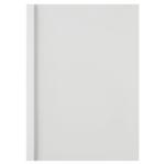 GBC Thermal Binding Cover A4 3mm Clear PVC Front White Silk Gloss Back (Pack 100) 24455AC