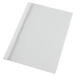 GBC Thermal Binding Cover A4 4mm Clear PVC Front White Silk Gloss Back (Pack 100) 24462AC