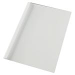 GBC Thermal Binding Cover A4 6mm Clear PVC Front White Silk Gloss Back (Pack 100) 24469AC