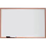 Nobo Basic Non Magnetic Melamine Whiteboard Pine Frame 600x400mm 1905199 29635AC