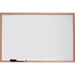 Nobo Basic Non Magnetic Melamine Whiteboard Pine Frame 900x600mm 1905200 29642AC