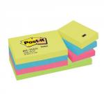 Post-it Notes 38x51mm 100 Sheets Energetic Colours (Pack 12) 653-TFEN 32589TT