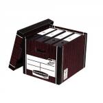 Fellowes Bankers Box Premium Storage Box Presto Board Woodgrain (Pack 10) 7260501 35144FE
