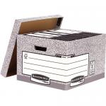 Fellowes Bankers Box System Large Storage Box Board Grey (Pack 10) 01810-FF 35200FE