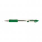 Zebra Z-Grip Retractable Ballpoint 1.0mm Tip Green (Pack 12) 36464ZB