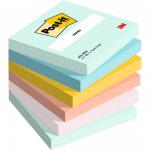 Post it Beachside Colours 76x76mm 100 Sheets (Pack of 6) 7100259201 38886MM