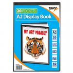 Tiger A2 Presentation Display Book 20 Pocket Black 42603TG