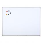 Bi-Office Maya Non Magnetic Melamine Whiteboard Grey Plastic Frame 1200x1800mm 45914BS