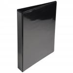 ValueX Presentation Ring Binder PVC 2 D-Ring A4 25mm Rings Black (Pack 10) 47419EX