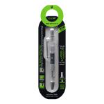 Tombow AirPress Retractable Ballpoint Pen 0.7mm Tip Transparent Barrel Black Ink 48672TW