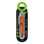 Tombow AirPress Retractable Ballpoint Pen 0.7mm Tip Orange Barrel Black Ink 48693TW