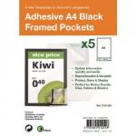 A4 Adhesive Display Frm Mag Pack of 5 Bk