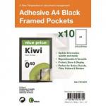 A4 Adhesive Display Frm Mag Pack of 10 Bk