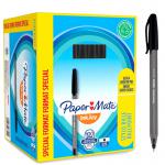 Paper Mate InkJoy 100 Ballpoint Pen 1.0mm Tip 0.7mm Line Black (Pack 80 Plus 20 Free) 56015NR