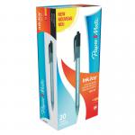 Paper Mate InkJoy 100 Retractable Ballpoint Pen 1.0mm Tip 0.7mm Line Black (Pack 20) 56085NR