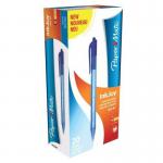 Paper Mate InkJoy 100 Retractable Ballpoint Pen 1.0mm Tip 0.7mm Line Blue (Pack 20) 56092NR
