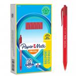 Paper Mate InkJoy 100 Retractable Ballpoint Pen 1.0mm Tip 0.7mm Line Red (Pack 20) 56099NR