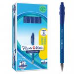 Paper Mate Flexgrip Ultra Retractable Ballpoint Pen 1.0mm Tip 0.5mm Line Blue (Pack 12) 56211NR