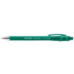 Paper Mate Flexgrip Ultra Retractable Ballpoint Pen 1.0mm Tip 0.5mm Line Green (Pack 12) 56218NR