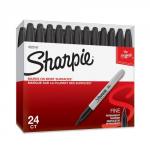 Sharpie Marker Fine Black PK24