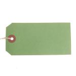 ValueX Reinforced Coloured Strung Tag 120x60mm Green (Pack 1000) T257803 57803CT
