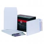 Plus Fabric Pocket Gusset Envelope C4 Peel and Seal Plain Power-Tac 25mm Gusset 120gsm White (Pack 100) 58934BG