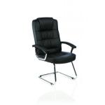 Moore Deluxe Can Chair Lthr BK wArms