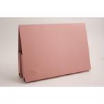 Guildhall Double Pocket Legal Wallet Manilla Foolscap 315gsm Pink (Pack 25) 66000EX