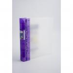 Guildhall GLX Ergogrip Ring Binder Polypropylene 8 Prongs Making 4 x 55mm Rings A4 Lilac (Pack 2) 66112EX