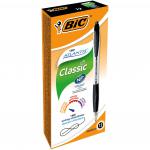 Bic Atlantis Retractable Ballpoint Pen 1mm Tip 0.32mm Line Black (Pack 12) 68387BC