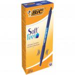 Bic SoftFeel Clic Retractable Ballpoint Pen 1mm Tip 0.32mm Line Blue (Pack 12) 68737BC