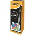 Bic Cristal Stylus and Ballpoint Pen 1mm Tip 0.32mm Line Black (Pack 12) 68898BC