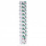Twinco Wall Literature Holder A4 10 Compartments Silver 74911PL