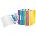 Leitz WOW Ring Binder Polypropylene 2 O-Ring A4 25mm Rings Assorted (Pack 12) 42570099 77764AC